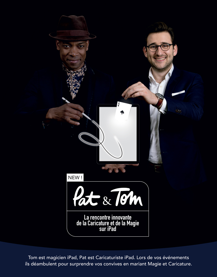 Pat le caricaturiste et Tom Coss le magicien