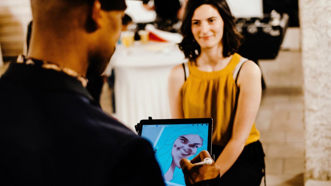 Magicien iPad et Caricaturiste iPad